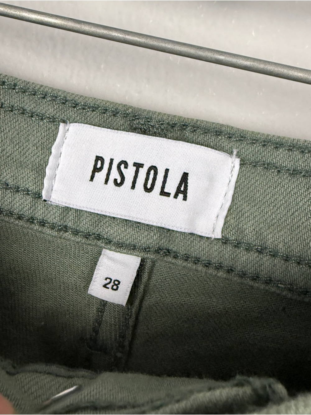 Anthropologie Pistola Penny Wide Leg Bluff Green Jeans - Picture 4 of 5